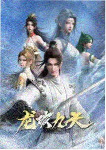 古镇水巷与石桥连廊的实景示意